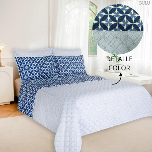 Colcha Termosellada Doble Faz Cama Queen (1.60 x 1.90) RAG-BULU