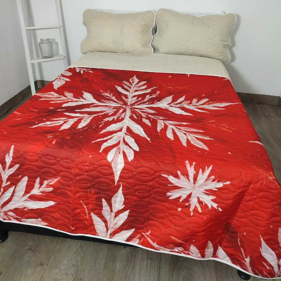 Colcha Password Doble Faz Navideño PASNAV04 Cama Doble (1.40x1.90)