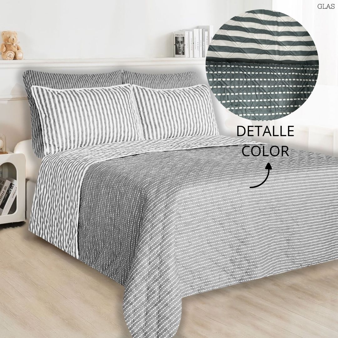 Colcha Termosellada Doble Faz Cama Sencilla (1.00 x 1.90) RAG711