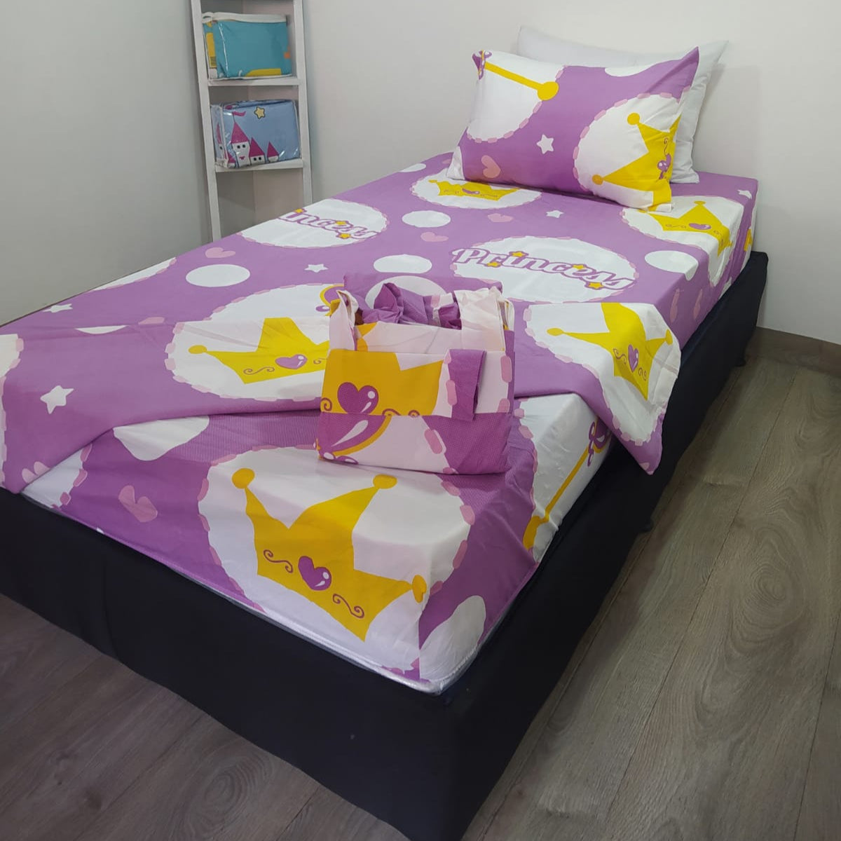 Combo de Sábanas con cortinas Cama sencilla 1.00 x 1.90 KITINF20
