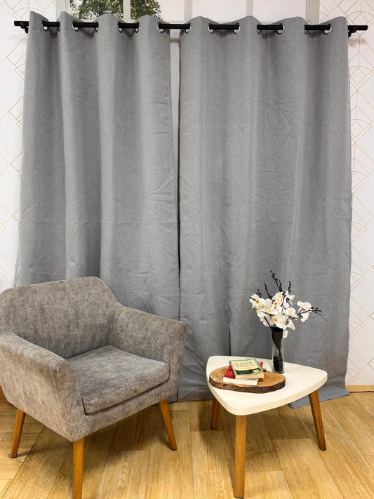 Cortinas 100% Black Out Anti Luz GRIS PARDO (Sin PVC)