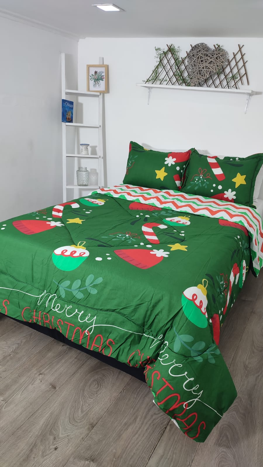 Acolchado Doble Faz  Navideño ACONAV002 Cama King