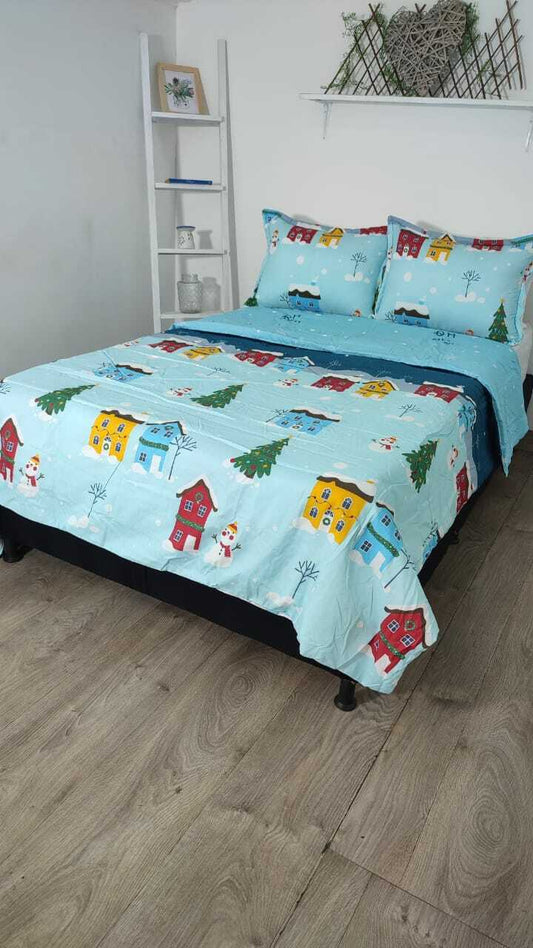 Acolchado Doble Faz  Navideño ACONAV04 Cama King