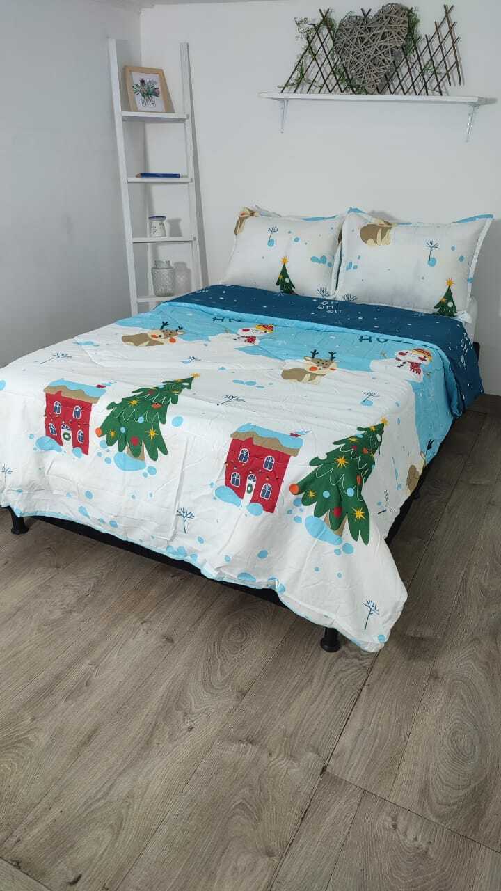 Acolchado Doble Faz  Navideño ACONAV04 Cama King