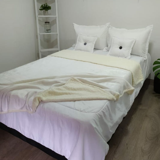 Cobija Tipo Sherpa COBO125 (Blanca)