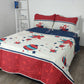 Colcha Password Doble Faz  Navideño PASNAV01 Cama Queen (1.60 x1.90)