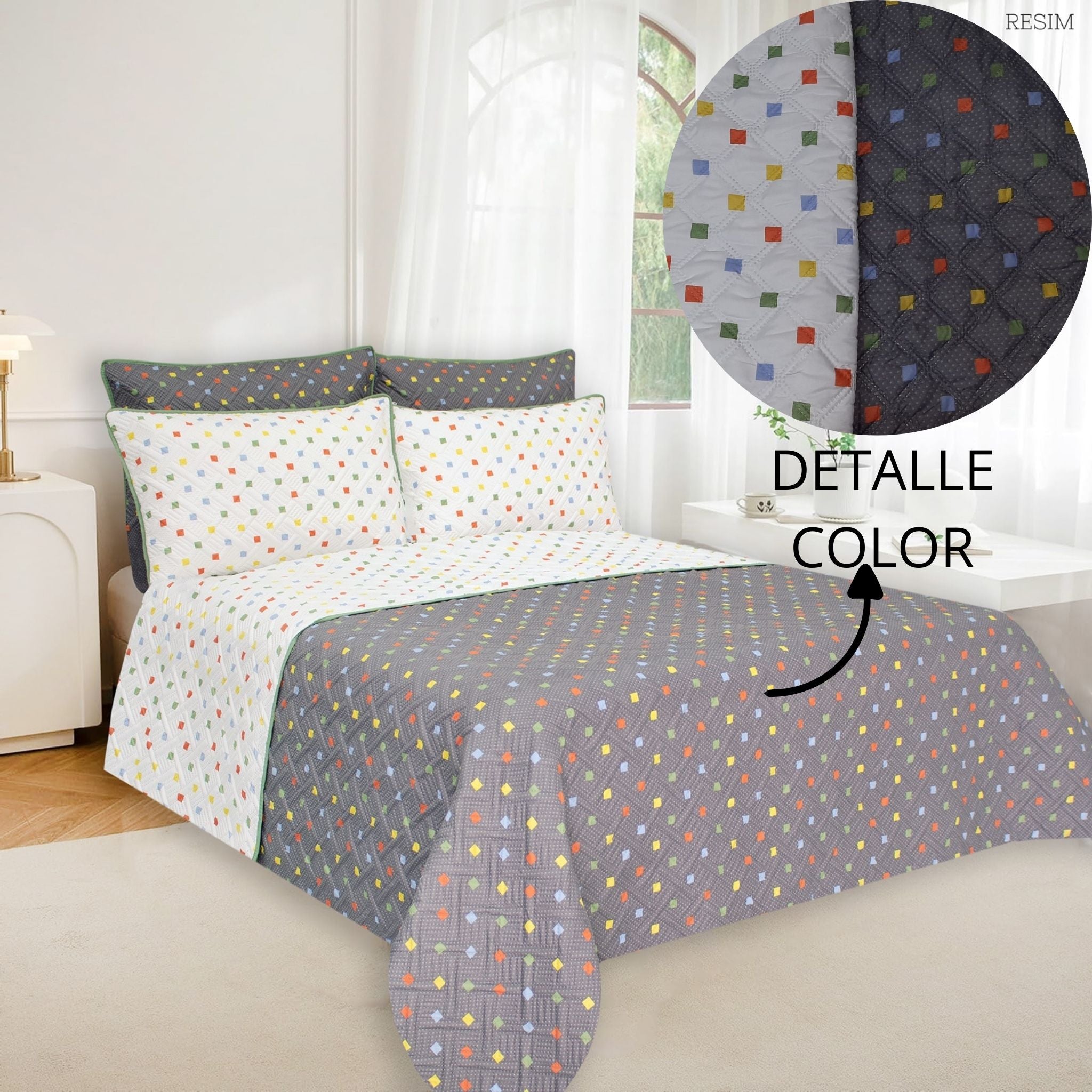 Colcha Termosellada Doble Faz Cama Queen (1.60 x 1.90) RAG662