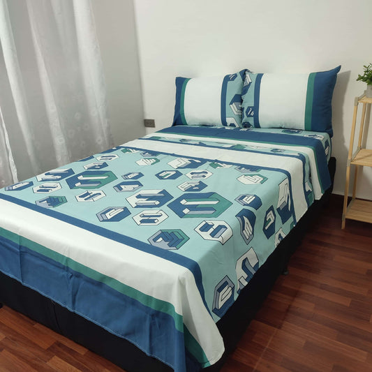 Juego de Sábanas cama doble (1.40 x 1.90) SABM923