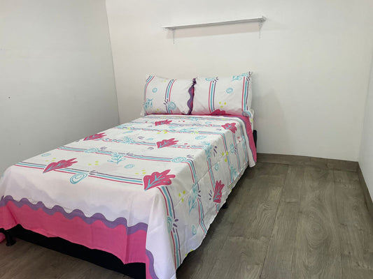 Juego de sabanas cama Queen  (1.60 x 1.90) SABMF945