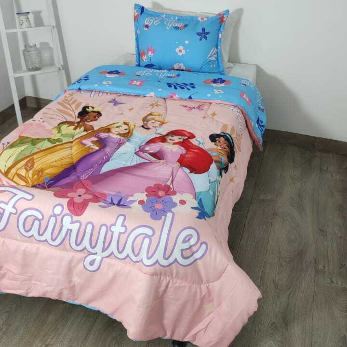 Acolchado Infantil Doble Faz SUALK85 Princesas CAMA SENCILLA (1.00x1.90)