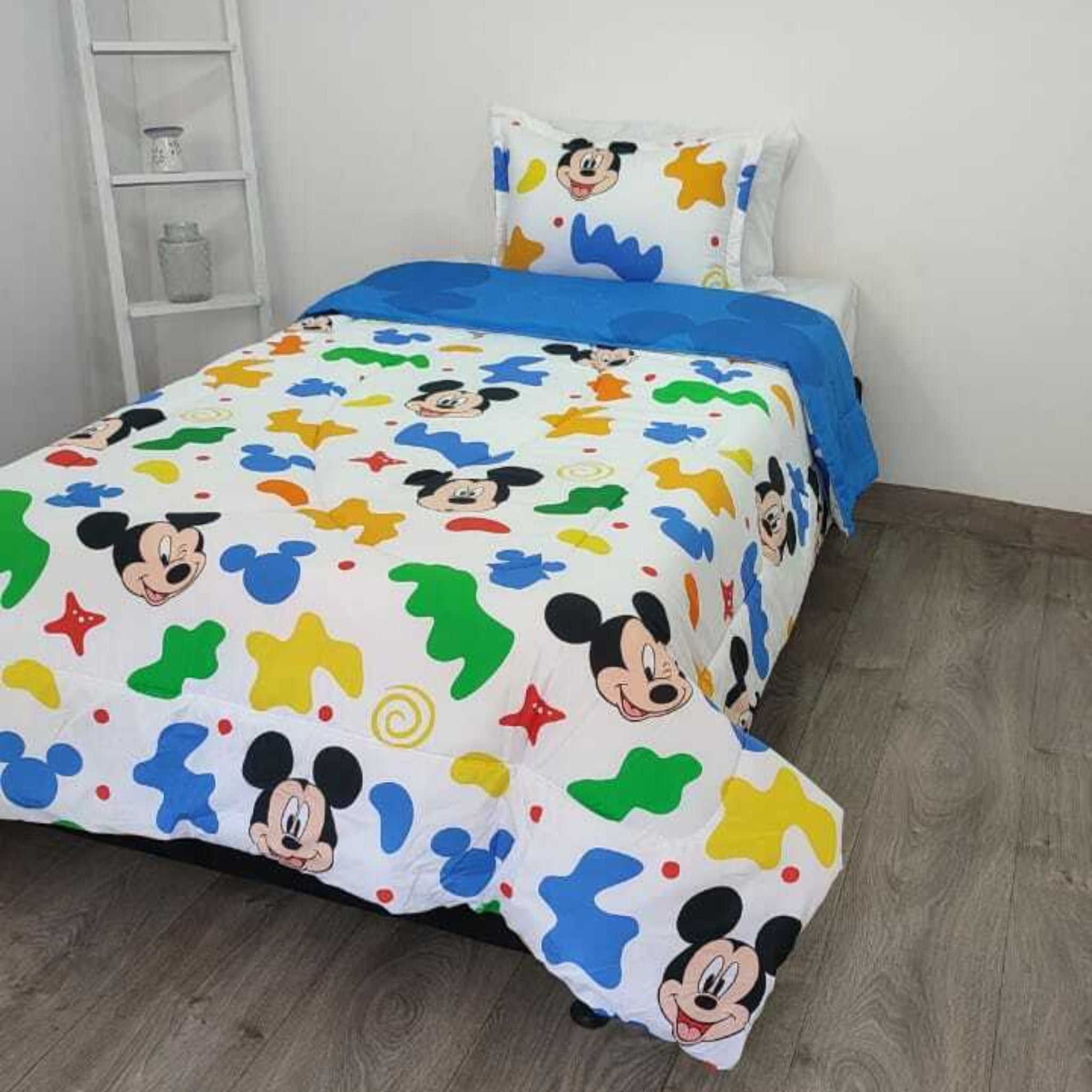 Acolchado Infantil Doble Faz SUALK87 Mickey CAMA SENCILLA (1.00x1.90)