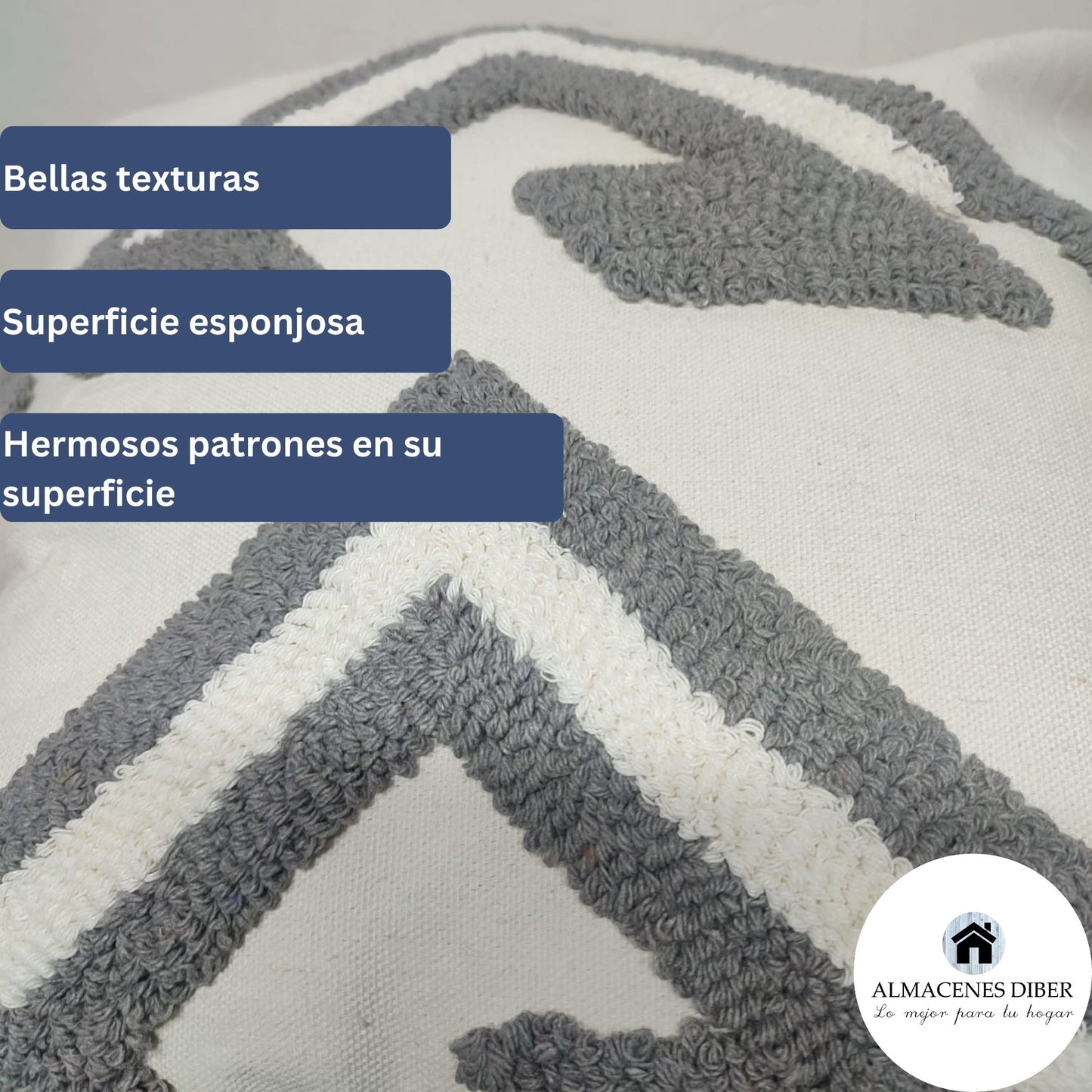 Forro de Cojín de Lona V Gris